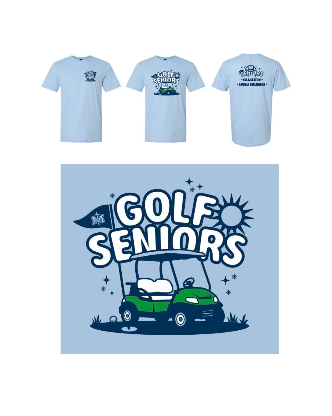 2027 Girls Golf Senior Shirts