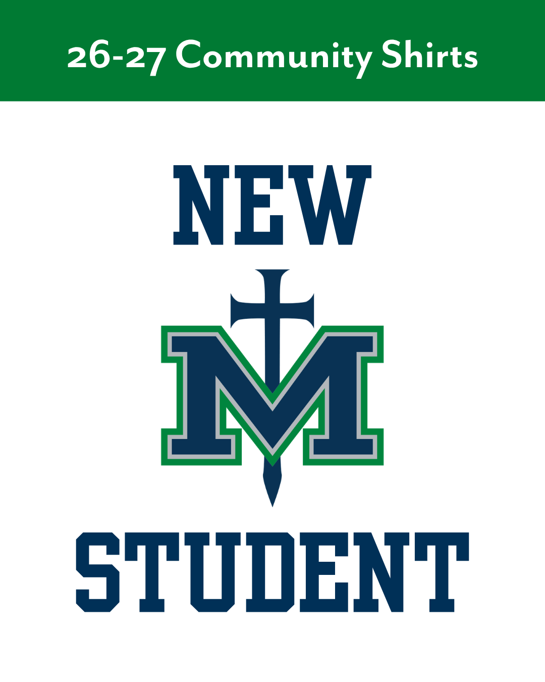 26-27 Community Shirts - NEW STUDENT