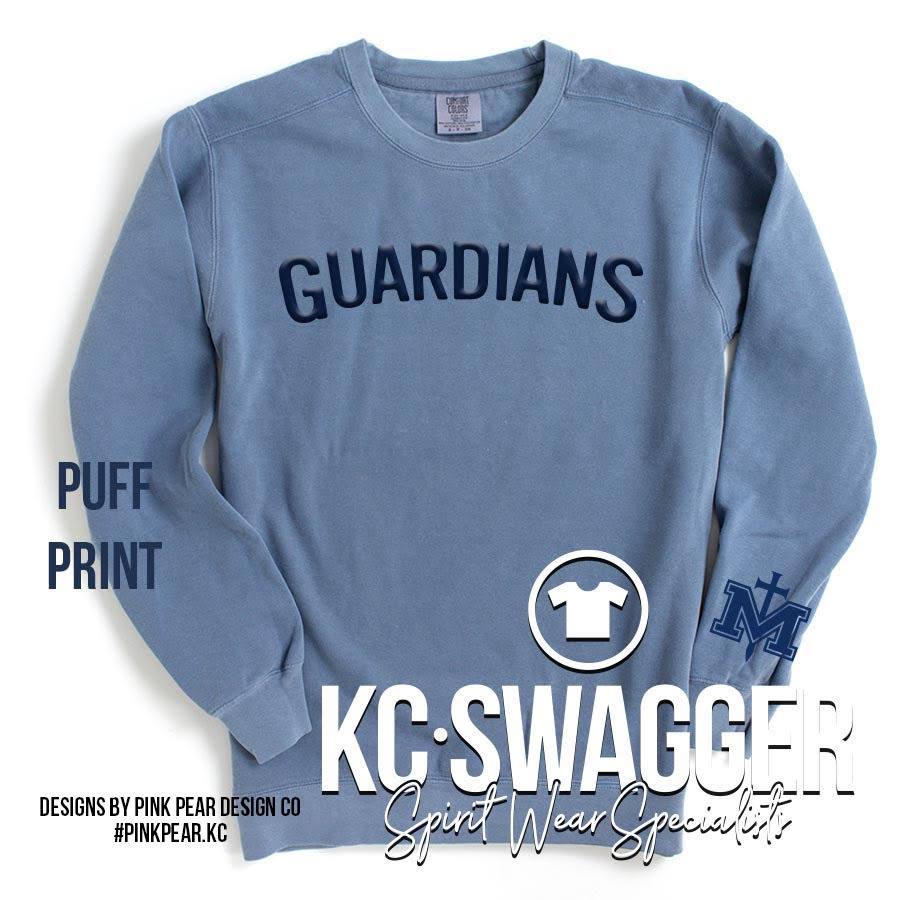 KC Swagger Comfort Colors Crewneck & Tee Puff