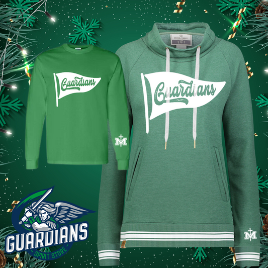 Guardians Pennant Funnel Neck Pullover or Crewneck Sweatshirt