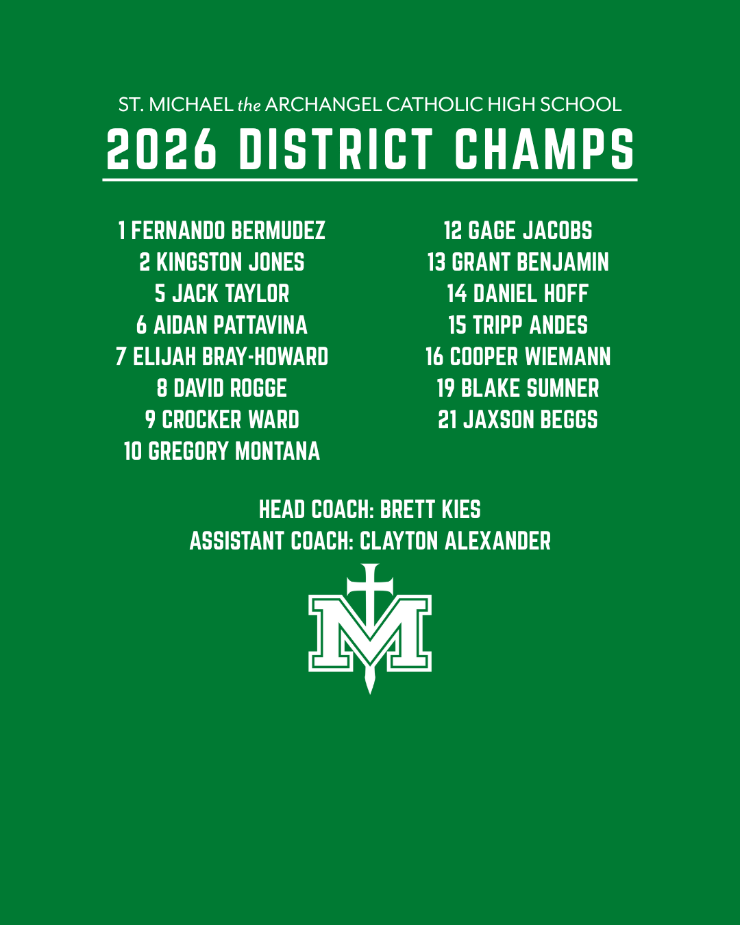 2026 Volleyball District Champs - deadline June 7