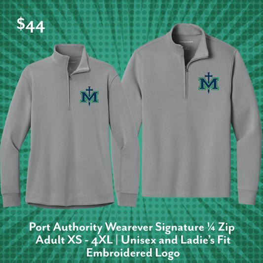 Port Authority 1/4 Zip Pullover in Gray