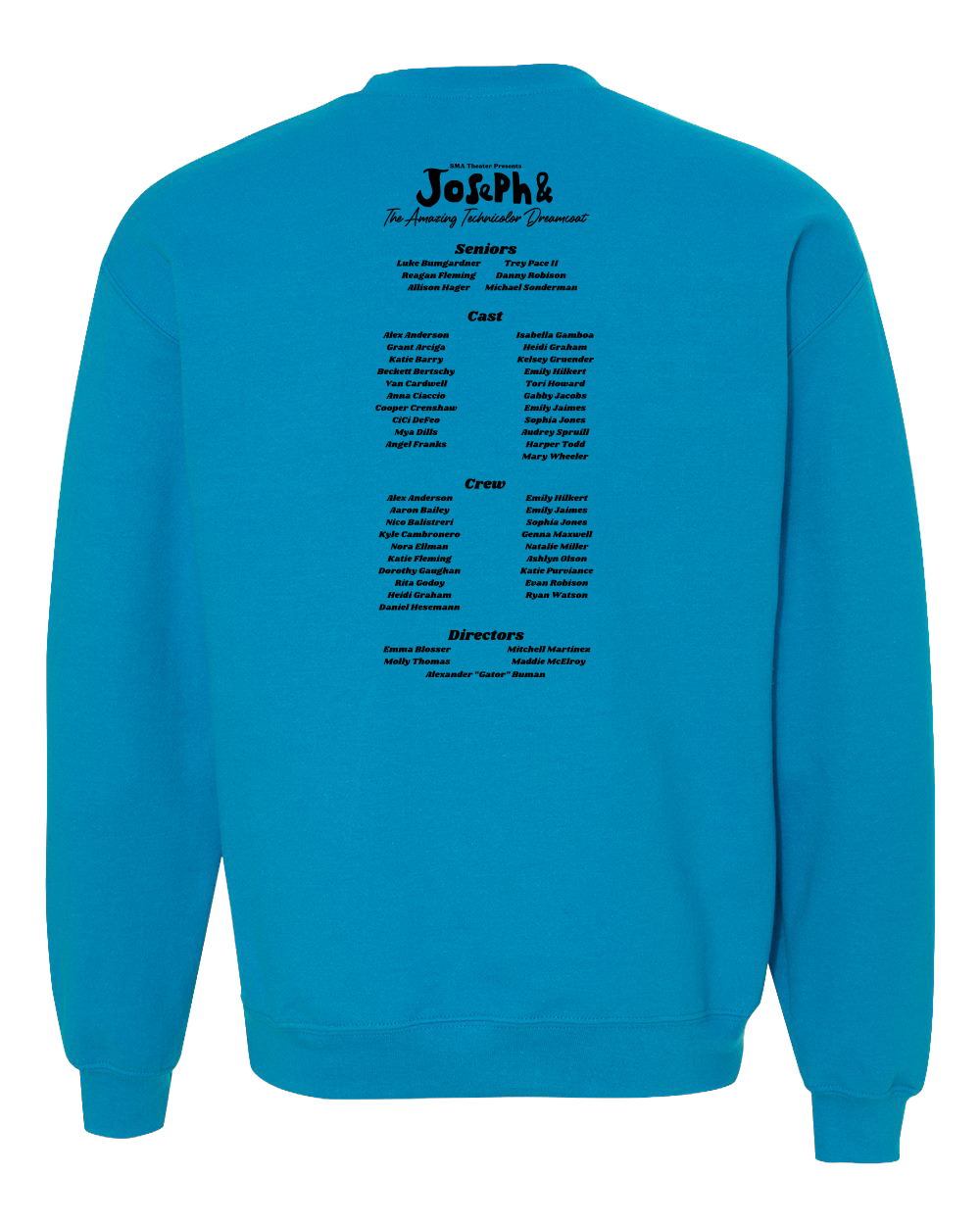 Theater Shirts for Joseph the Amazing Technicolor Dreamcoat