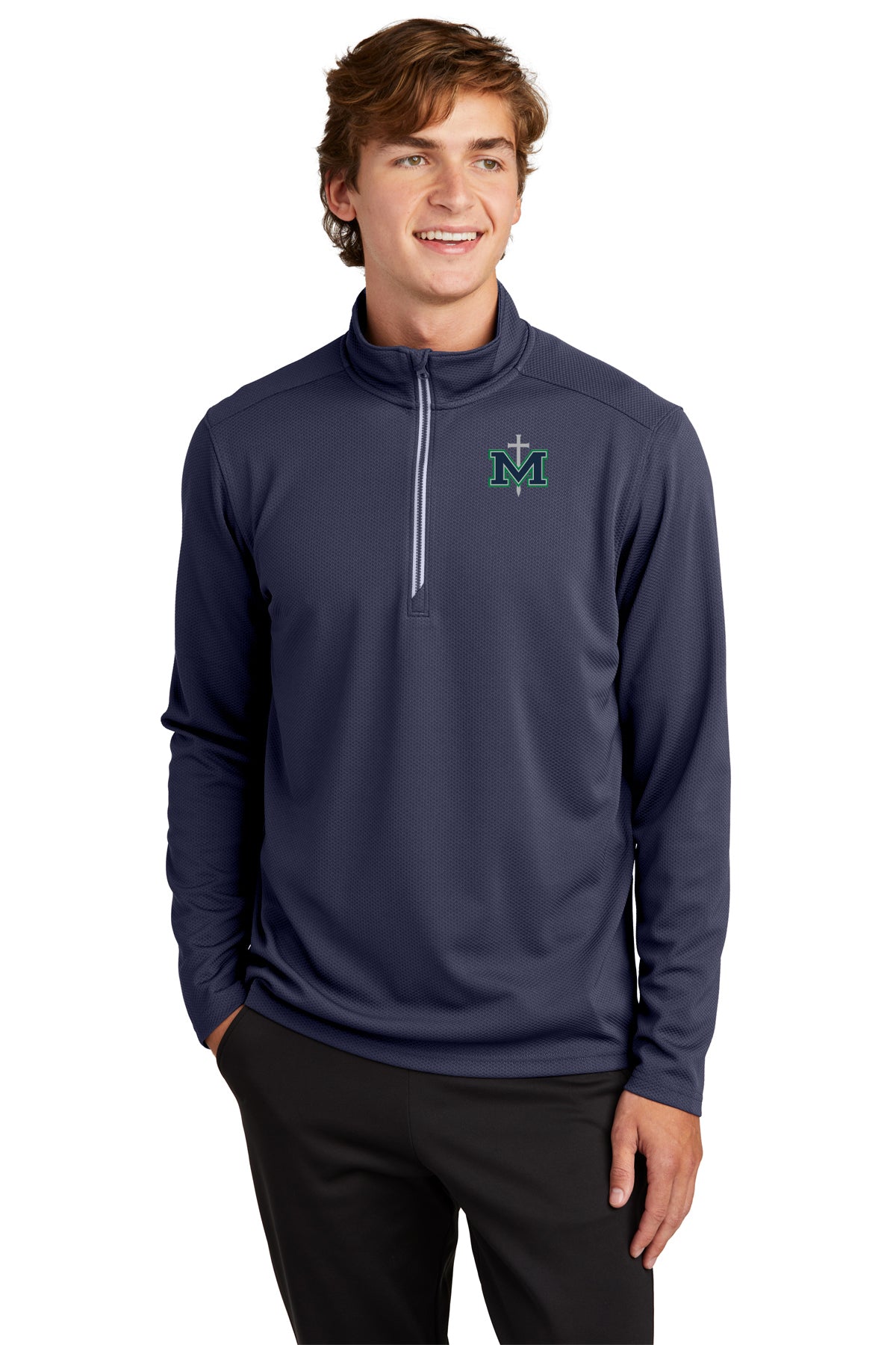 Men's Sport-wick Textured 1/4 Zip