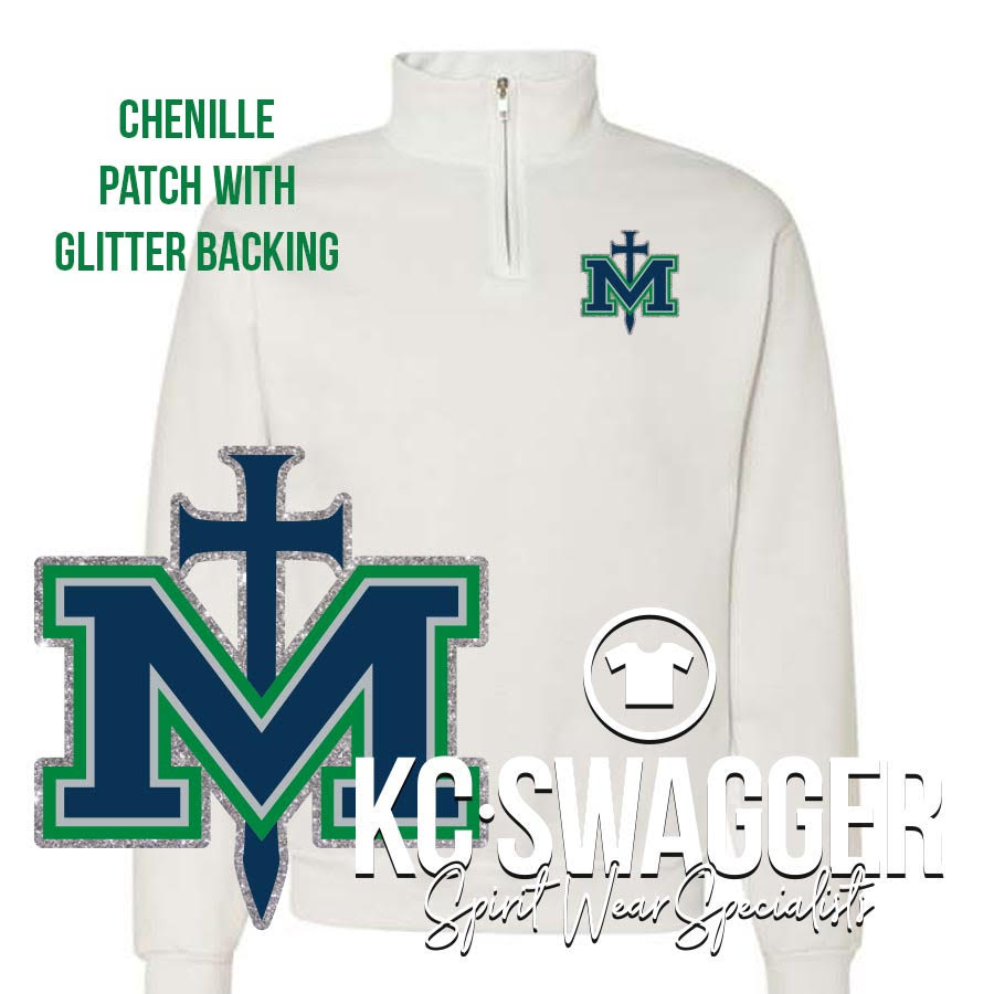 KC Swagger Quarter Zip w/Chenille Patch