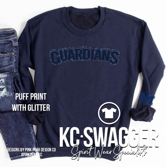 KC Swagger Crewneck Puff & Puff w/Glitter